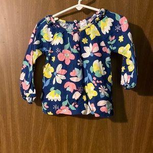 Floral long sleeve top